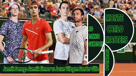 Lorenzo Sonego Jannik Sinner Vs Joran Vilegen Sander Gille Monte Carlo