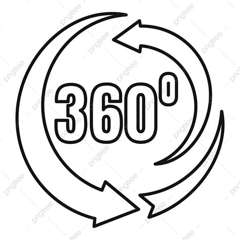 gambar ikon rotasi  derajat vektor tipis grafis png  vektor