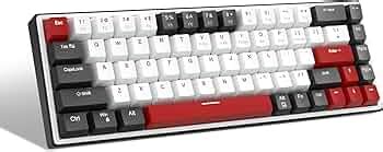 MageGee Mechanical Gaming Keyboard Hot Swappable Compact Blue LED Backlit Gaming Keyboard