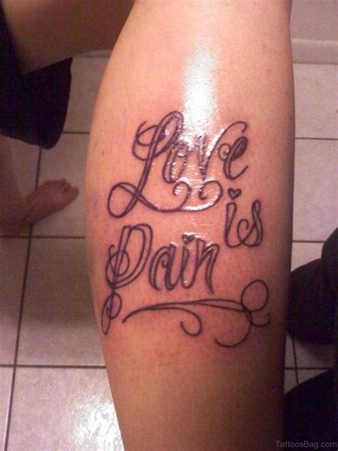 27 Fantastic Ambigram Tattoos On Leg - Tattoo Designs – TattoosBag.com