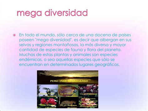 Ppt Biodiversidad Y Perú Mega Diverso Powerpoint Presentation Free