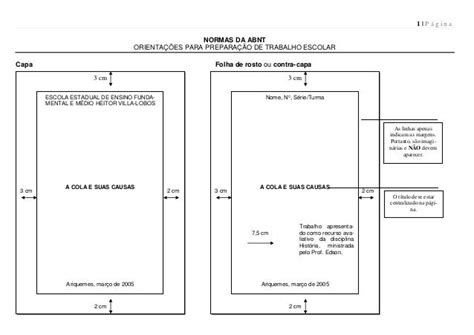 Como Fazer Um Trabalho Com As Normas Da Abnt - Quais As Normas Da Abnt? | Como fazer capa de trabalho ABNT (modelo e ...