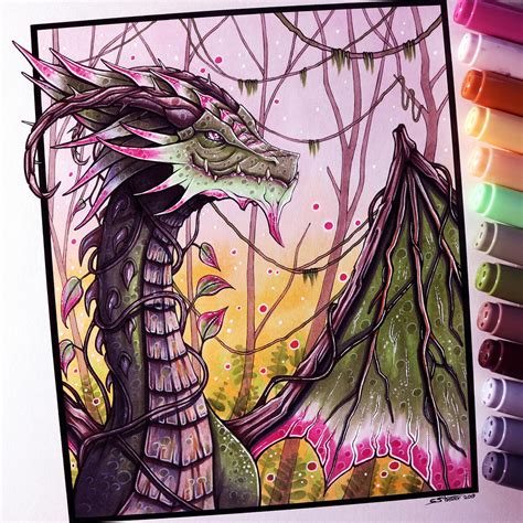 Jungle Dragon Drawing By Lethalchris On Deviantart