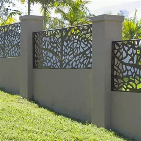 China Laser Cut Decorative Outdoor Garden Privacy Art Metal Screens Panels Steel Garden Screen