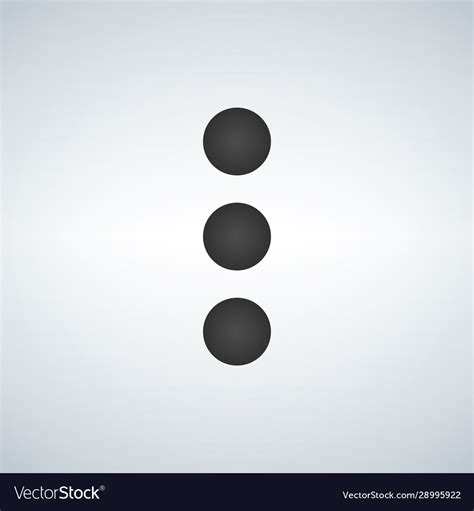 More options dot button web menu icon concept Vector Image