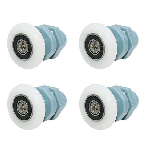 4pcs Shower Glass Door Pulleys Sliding Door Roller Hanging Wheel Bathroom Door Nylon Pulley