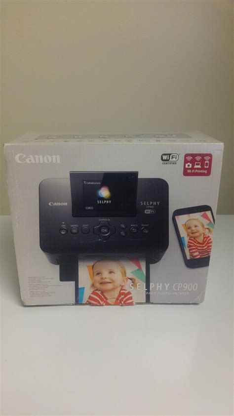 New Canon Selphy Cp900 Compact Photo Printer Black 13803145908 Ebay