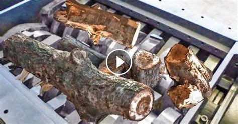 Amazing Powerful Large Wood Chipper Machine In Action Dangerous