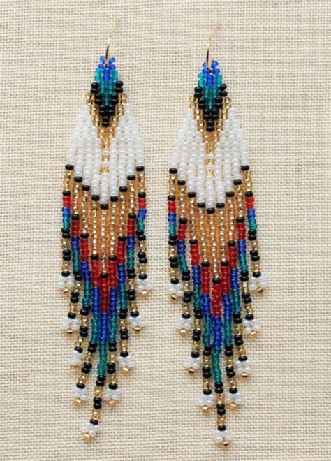 Pin By Halina Wojciechowska On Kolczyki Beaded Earrings Seed Bead