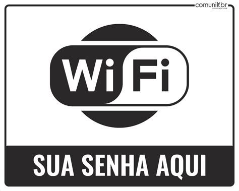 Placa Aviso Personalizada Comércio Senha Wifi 30x20cm Parcelamento