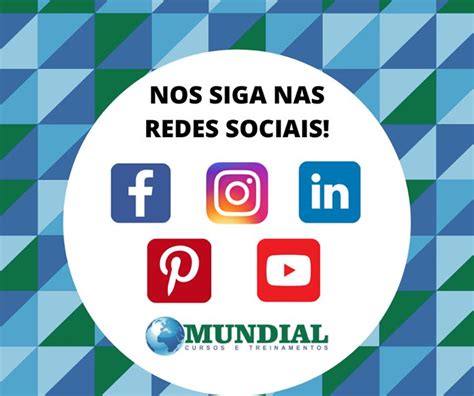 Nos Siga Nas Redes Sociais Facebook Mundialtreinamentosecursos