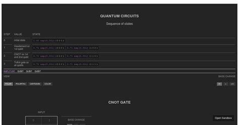 quantum-tensors examples - CodeSandbox