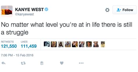 All of Kanye West's tweets are basically about NYU life