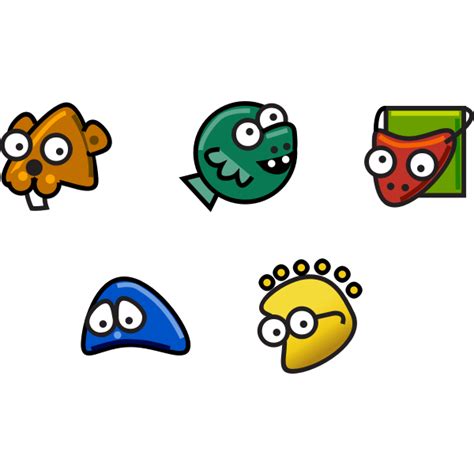 Cartoon Icons Free Svg