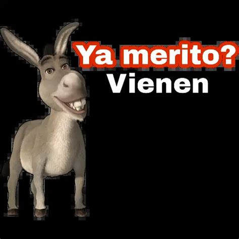 Ya Merito Burro De Shrek Stickers Para Whatsapp