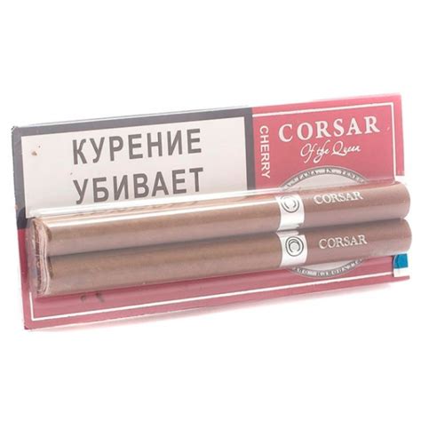 Сигариллы CORSAR Блистер 2шт 84мм Cherry Вишня (CORSAR Of The Queen ...