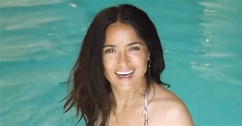 Salma Hayek 56 Leaves Fans Hot Under The Collar With Tiny Bikini