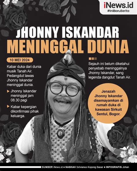 Infografis Penyanyi Dangdut Jhonny Iskandar Meninggal Dunia News On