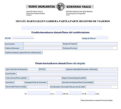 C Mo Hacer El Registro De Viajeros En La Ertzaintza Actualizado