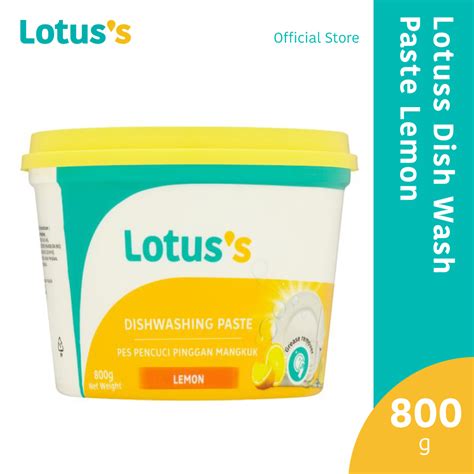 Lotuss Dish Wash Paste Lemon 800g Shopee Malaysia