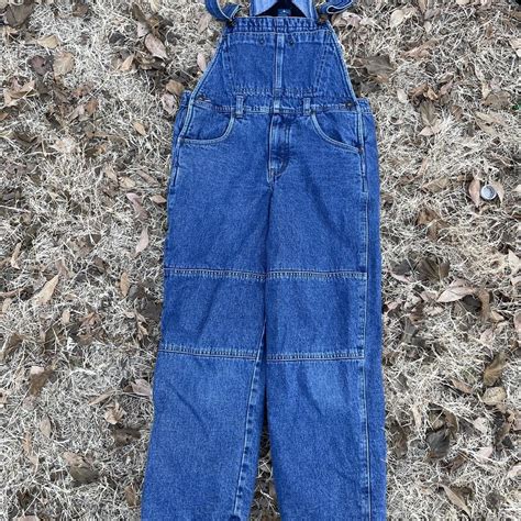Vtg 90s Old Navy Jeans Overalls Kids Size 8 Depop