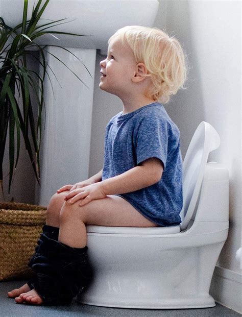 Babycurls Deluxe My First Potty Real Mini Toilet With Lid And Flush So