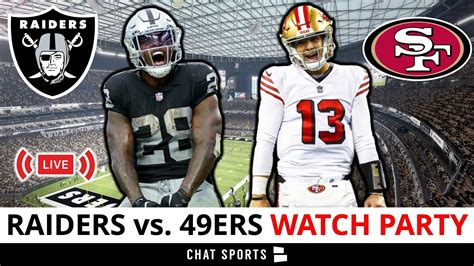 Raiders Vs 49ers Live Streaming Scoreboard Free Play By Play