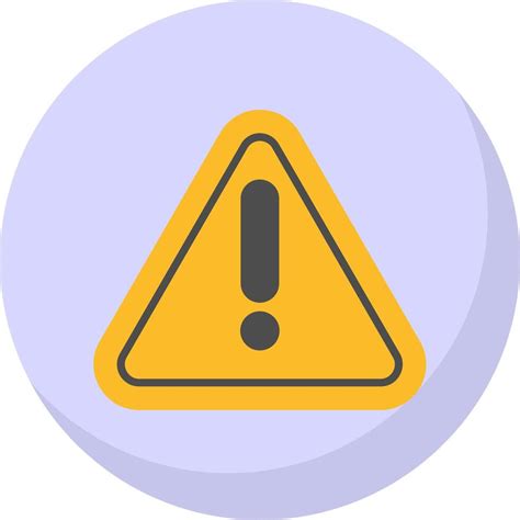 warning sign flat bubble icon  vector art  vecteezy
