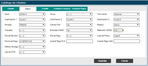 Alta cliente Individual Documentación TNK ERP