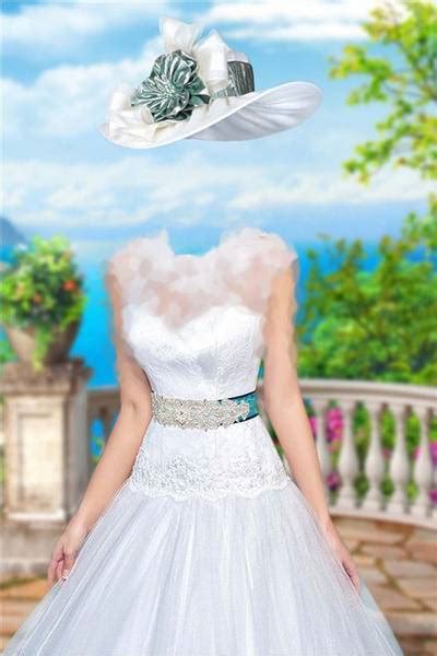 Lady In White Wedding Dress Photoshop Costume Psd Free Download