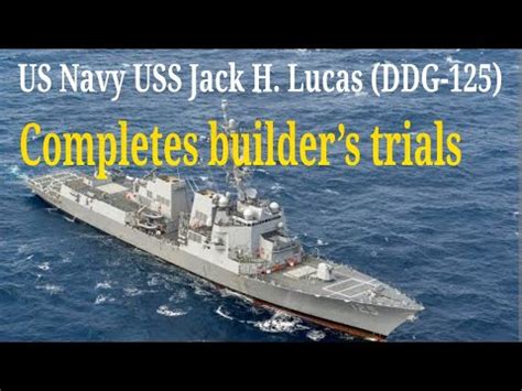 navy st flight iii arleigh burke class uss jack  lucas ddg