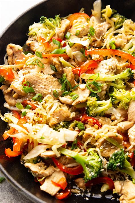 Healthy Chicken Cabbage Stir Fry Garden In The Kitchen