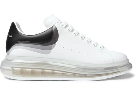 Alexander McQueen Leather Show Transparent Sole Sneakers in White for Men - Save 40% - Lyst