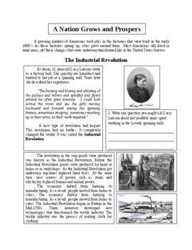 Industrial Revolution Reading Activity By Secret Agent Teach Tpt