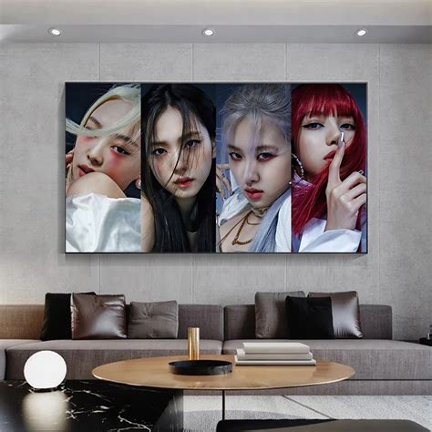 Black Pink Wall Arts Printed Wall Arts Blackpink Store