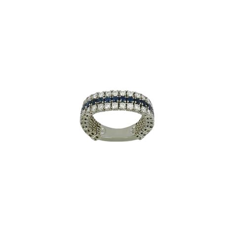 Bague En Or Saphirs Et Diamants