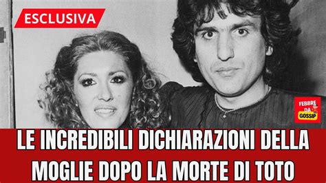 Le Parole Di Carla Moglie Di Toto Cutugno Dopo La Sua Morte Lasciano