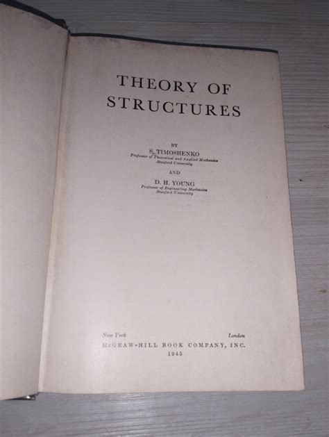 Theory Of Structure Books Stationery Books On Carousell