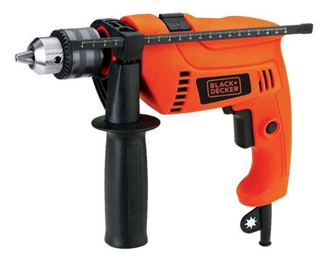 Furadeira elétrica de impacto Black Decker HD555K 2800rpm 550W laranja