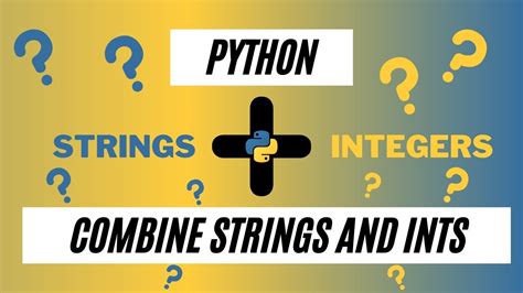 How To Concatenate Strings And Int In Python Youtube