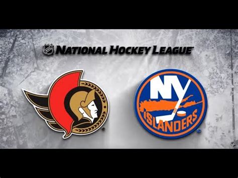 Nhl Highlights Senators At Islanders Youtube