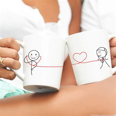 Unique His And Her Coffee Mugs My Heart Beats For You Couple Mugs