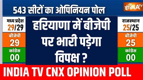 Lok Sabha Opinion Poll Haryana हरियाणा में बीजेपी पर भारी पड़ेगा