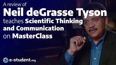 Neil DeGrasse Tyson MasterClass Review Scientific Thinking And