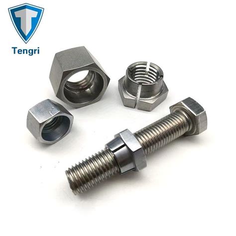 stainless steel   wuxi dc anti loose nut  locking nut hex