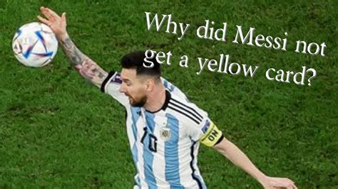 Lionel Messi Handball Controversy Should Messi Have Gotten A Red Card