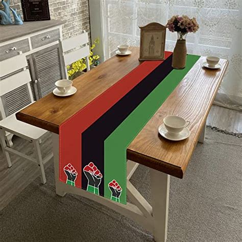 Snapklik Linen Black History Month Table Runner Inches Long