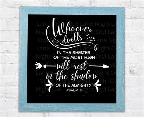 Protected Svg Scripture Svg Psalm Svg Cricut Files Etsy Uk