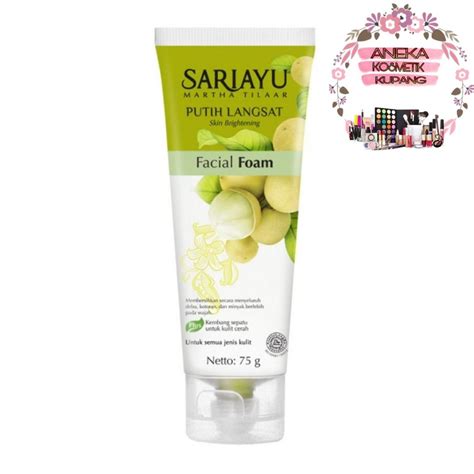 Jual Sariayu Facial Foam Putih Langsat Gr Shopee Indonesia