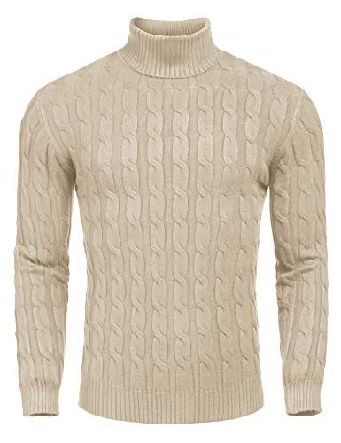 Best Beige Turtleneck Sweater For Men